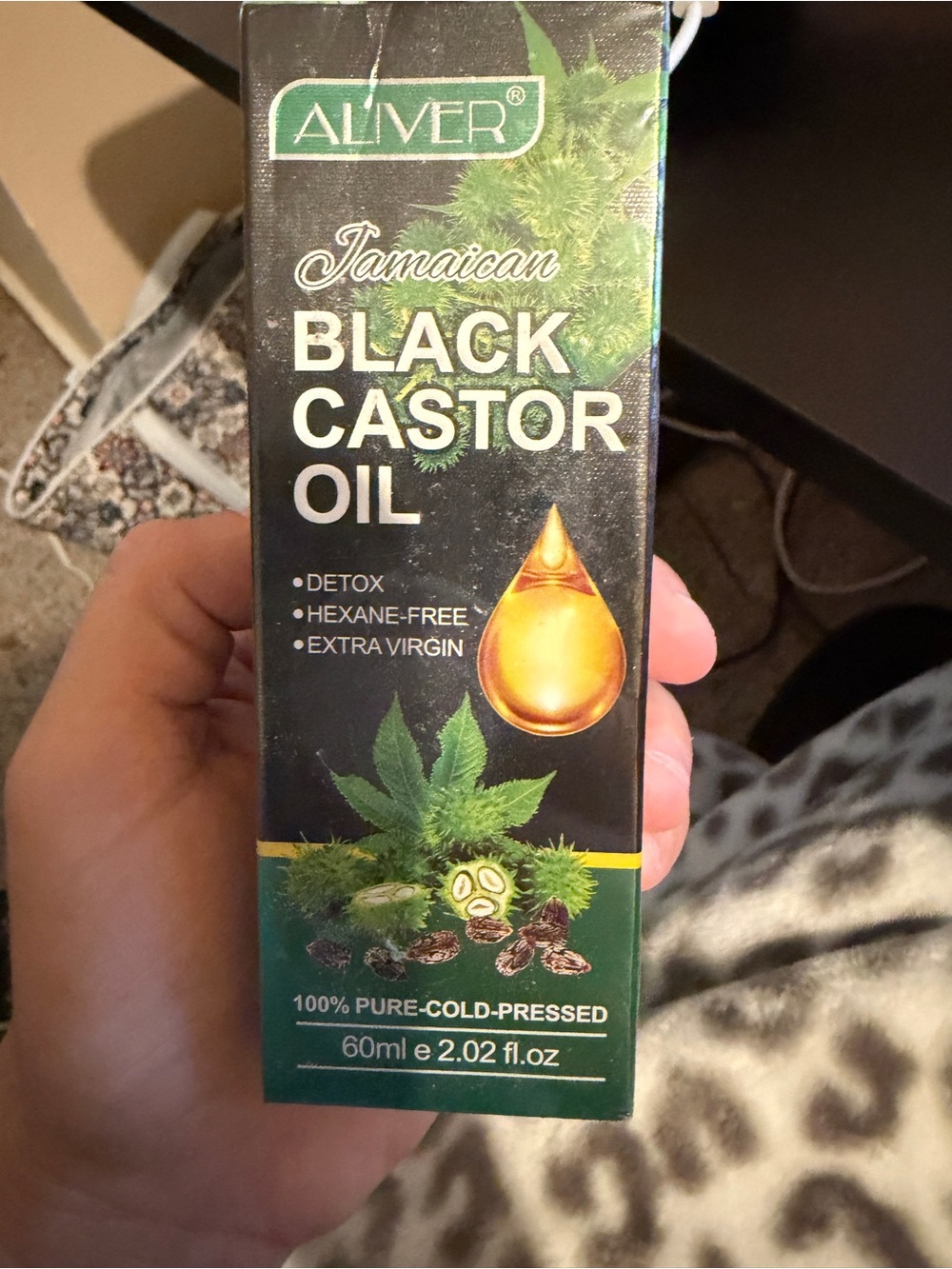 Aliver Jamaican Black Castor Oil Serum - Black & Green